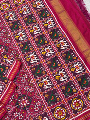 Rani Pink navaratan narikunj Patan Patola