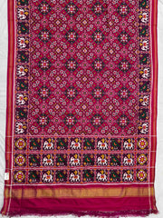 Rani Pink navaratan narikunj Patan Patola