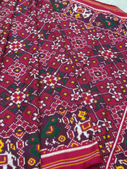 Rani Pink navaratan narikunj Patan Patola