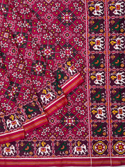 Rani Pink navaratan narikunj Patan Patola