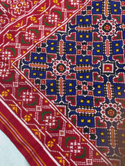 Red & blue Manekchowk Patan Patola