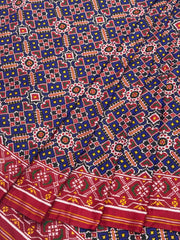 Red & blue Manekchowk Patan Patola