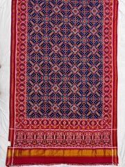 Red & blue Manekchowk Patan Patola