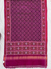 Pink & magenta bandhni design Patan patola