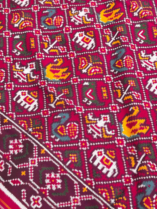 Rani pink Narikunj PatanPatola