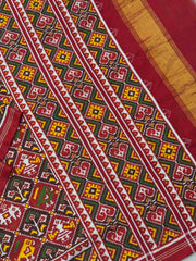 Maroon Narikunj Traditional Patan Patola