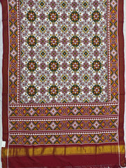 Red & white Navratna bhat Patan Patola