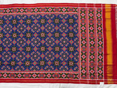 Red & Blue navratan Patan Patola Saree