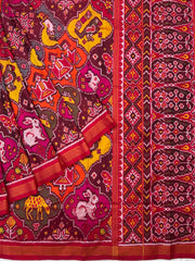 Eight figure multicolour Single Ikat Patola