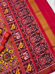 Navratan narikunj border pallu Patola Saree