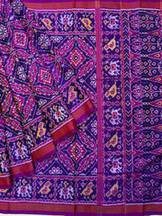 Magenta Purple Fulzar Single ikat Patola