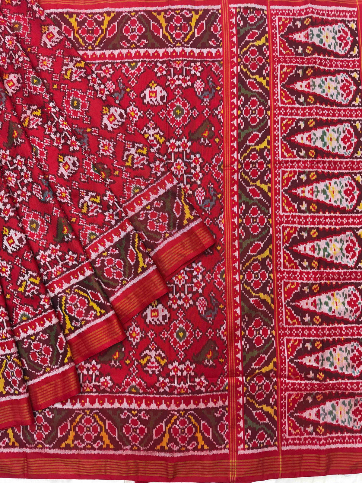 Navrtan Narikunj fusion Single Ikat Patola