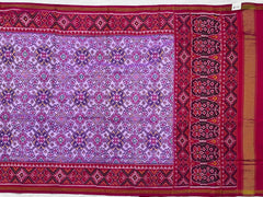 Pink & pastel purple navratan Patola Saree