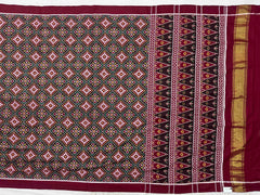 Panchanda design maroon Patan Patola