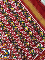 Red & white Narikunj Adtala Patan Patola