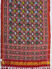 Red Blue Star figure Patan Patola