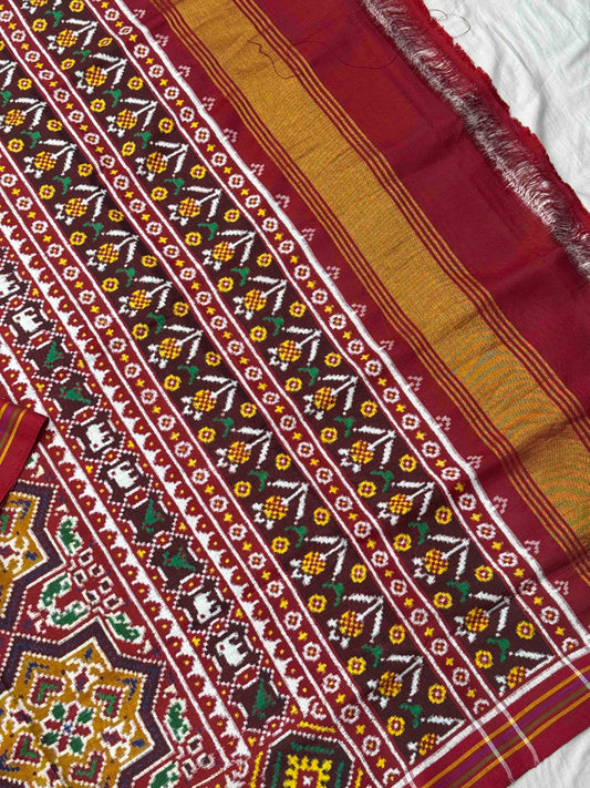 Maroon Brown star Patan Patola