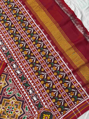 Maroon Brown star Patan Patola