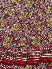 Maroon Brown star Patan Patola