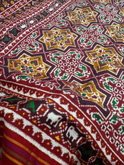Maroon Brown star Patan Patola