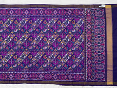 Purple Patola Saree with multi motifs