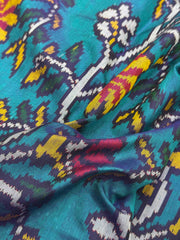 Pink & peacock creeper Design Patola Saree