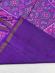Purple & purple tint rama Navratan Patola