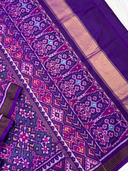 Purple & purple tint rama Navratan Patola