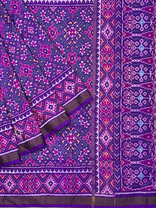 Purple & purple tint rama Navratan Patola
