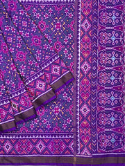 Purple & purple tint rama Navratan Patola