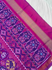 Purple with multi figures Patola saree