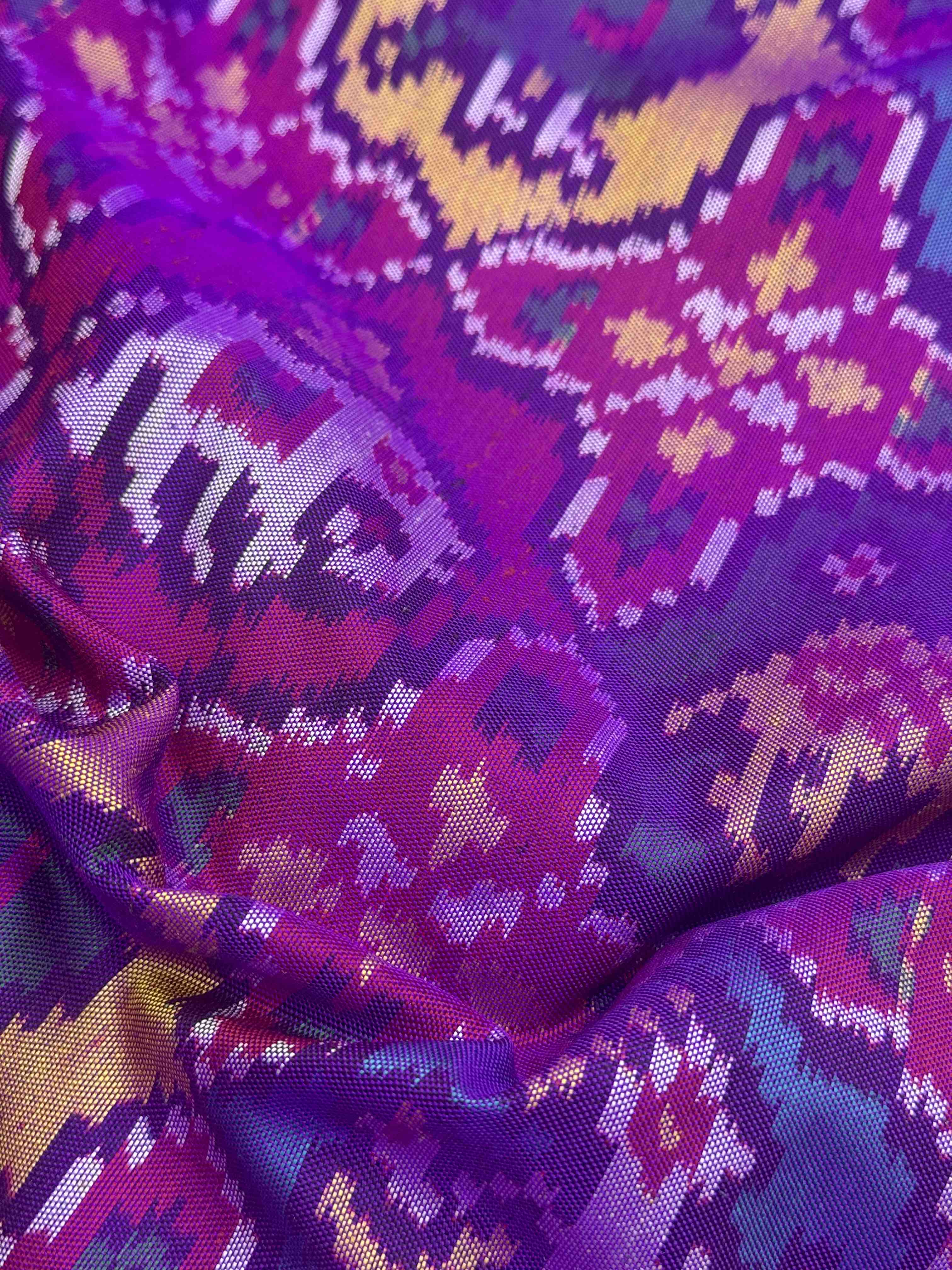 Purple with multi figures Patola saree