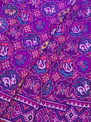 Purple with multi figures Patola saree