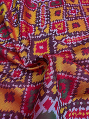 Maroon & Muserd Manekchawk Single Ikat Patola