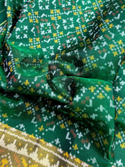 Purple & Green Buttonful Rajkot Patola