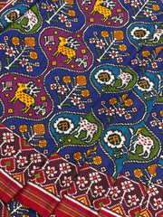 Red with multi motifs multi colour Patan Patola
