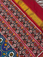 Red with multi motifs multi colour Patan Patola