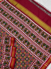 Maroon Buttonful Patan Patola