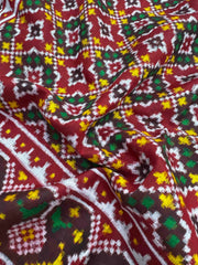 Maroon Buttonful Patan Patola