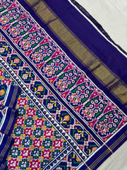 Purple with pink buttonful design patan patola
