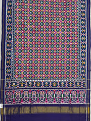 Purple with pink buttonful design patan patola