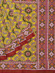 Red & yellow navratan Patan Patola Saree