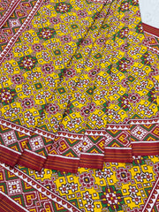 Red & yellow navratan Patan Patola Saree