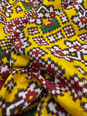 Red & yellow navratan Patan Patola Saree