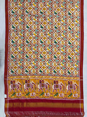 Offwhite Narikunj Patan Patola Saree