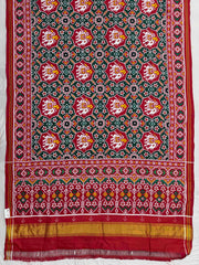 Red & Green Manekchok Hathi Patan Patola