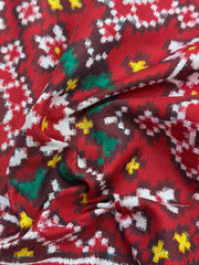 Maroon Navaratan Patan Patola Saree