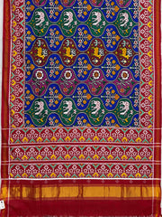 Maroon and multi multicolour Figures Patan Patola Saree