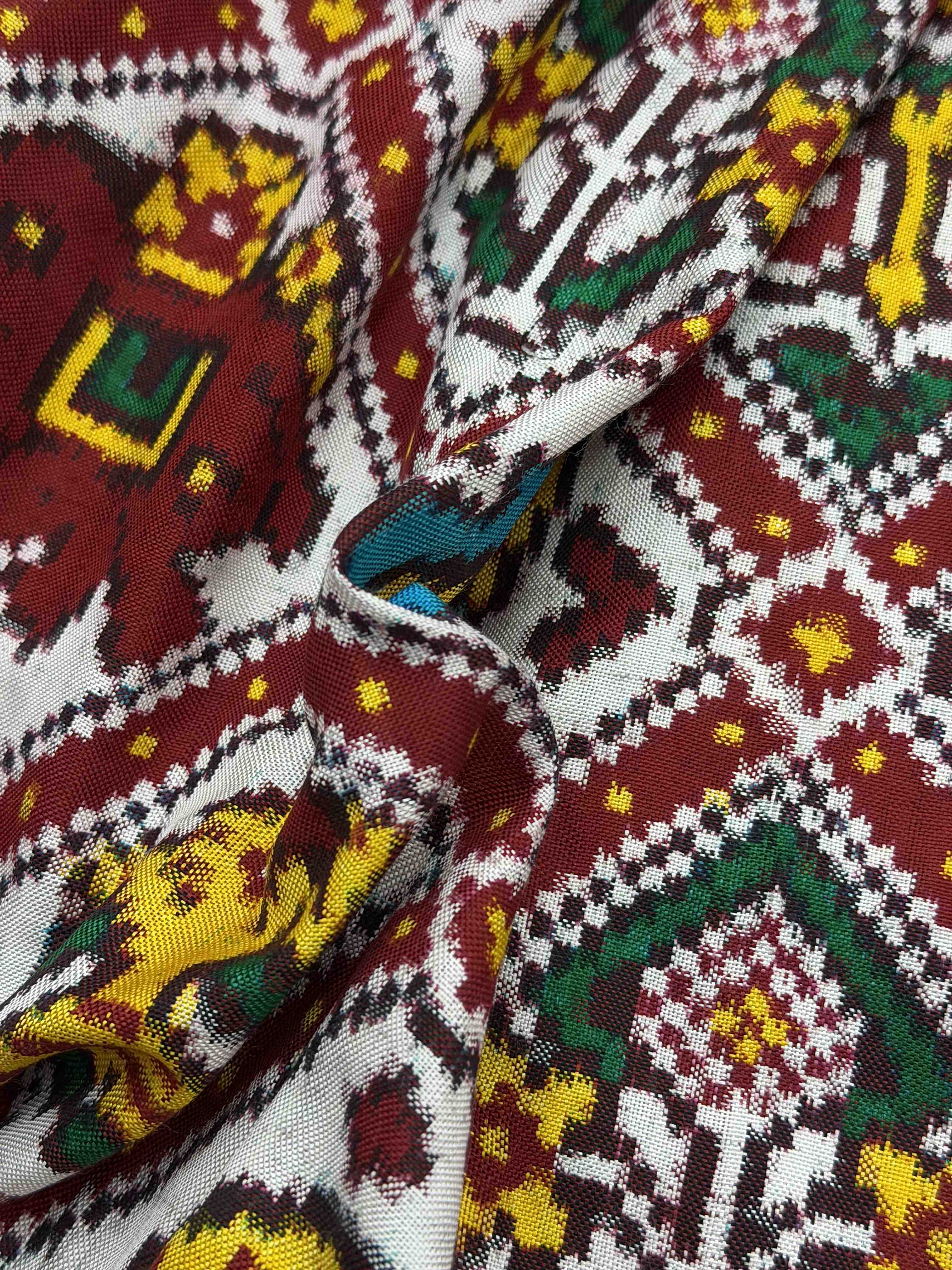 Red & white 8 figure Patan Patola Saree