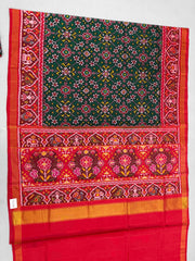 Red & Maroon navratan Patola Saree
